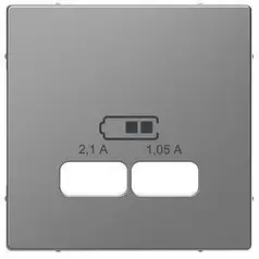 Центральна панель D-Life для USB "Нержавіюча сталь" MTN4367-6036