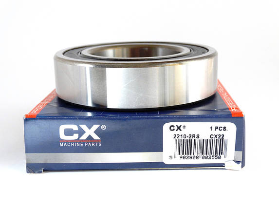 2210 2RS підшипник CX Польща, кульковий дворядний закритий, фото 1