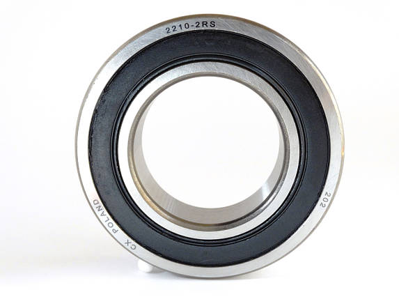 2210 2RS підшипник CX Польща, кульковий дворядний закритий, фото 2