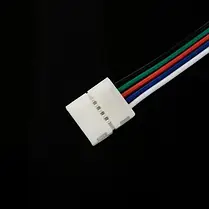 Конектор для LED стрічки Biom OEM №22 10mm 5pin RGBW 2joints wire (провід-2 затискачі) 12223, фото 3