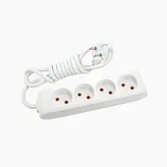Подовжувач 4 гнізда без заземлення 3 метри Viko Multi-let (90112403)