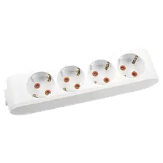 Колодка 4 гнізда із заземленням Viko Multi-let (90114400)
