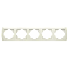 Рамка 5-а горизонтальна Viko Carmen кремова (90572105)