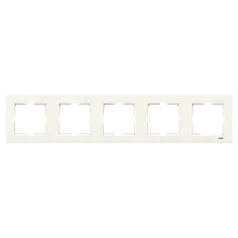Рамка 5-а горизонтальна Viko Karre кремова (90960214)