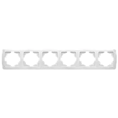 Рамка 6-а горизонтальна Viko Carmen біла (90571106)
