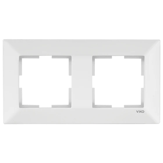 Рамка подвійна горизонтальна Viko Meridian біла (90979002-WH)
