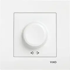 Димер поворотний 600W RL Viko Karre білий (90960020)