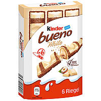 Батончики Kinder Bueno White 6шт 117г (в белом шоколаде)