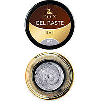 Гель-паста F.O.X Gel paste 012 срібло 5 мл