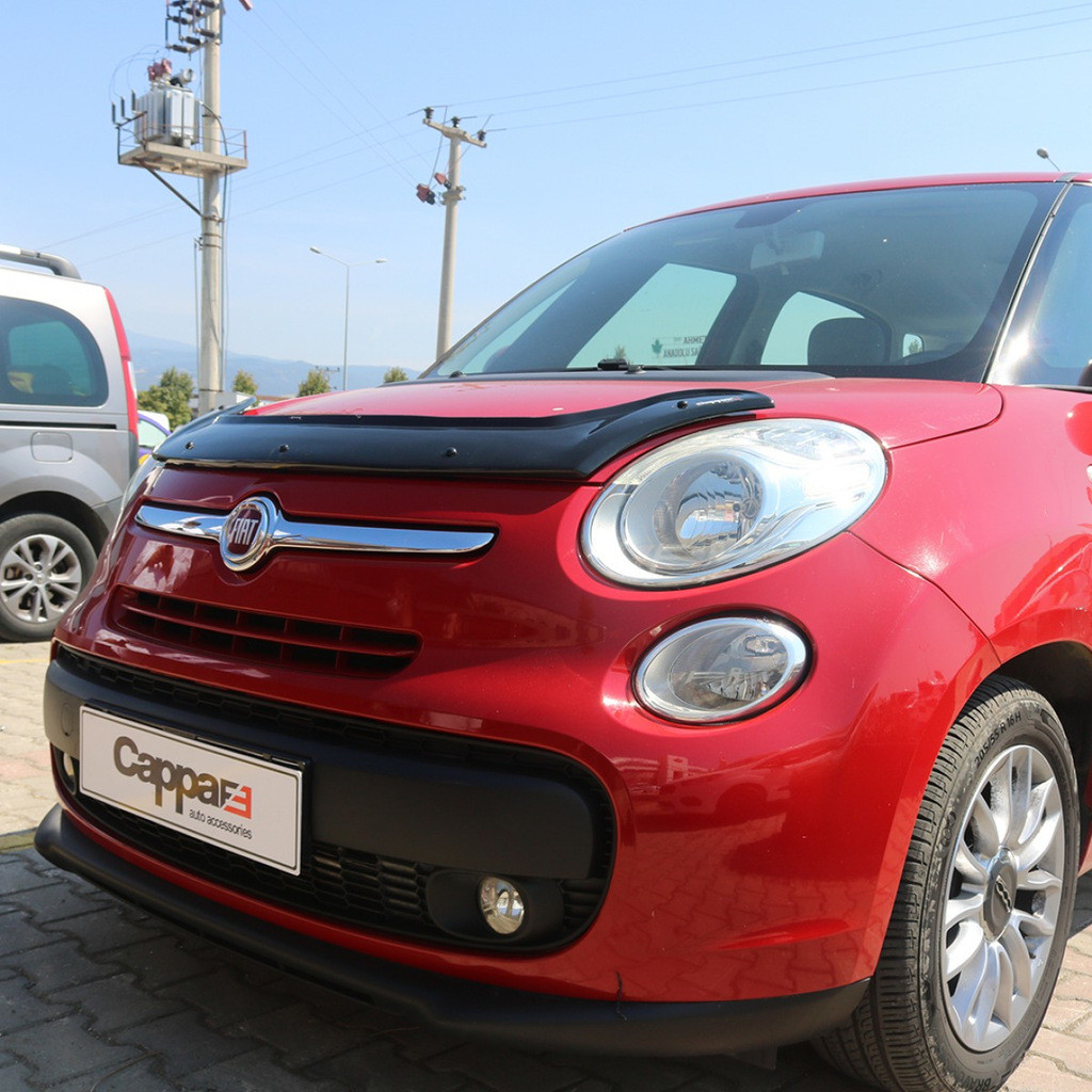 Дефлектор капота (мухобойка) Fiat 500L (Фиат 500Л ) 30290115 - фото 2 - id-p1670309166