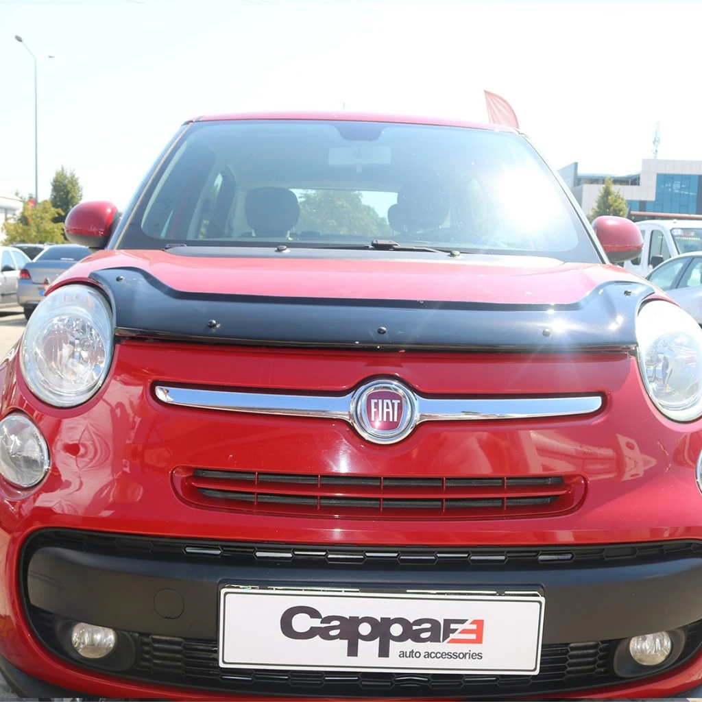 Дефлектор капота (мухобойка) Fiat 500L (Фиат 500Л ) 30290115 - фото 4 - id-p1670309166