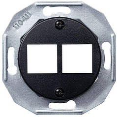 Центральна плата RJ45*2 RENOVA, чорний, WDE011703