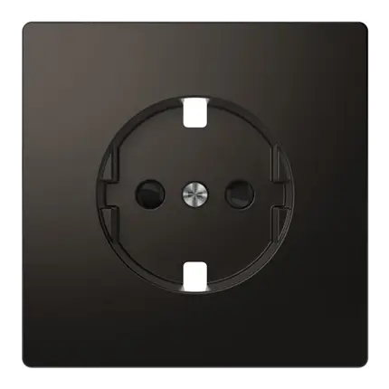 Центральна панель D-Life для розетки зі шторками "Антрацит" MTN2330-6034, фото 1