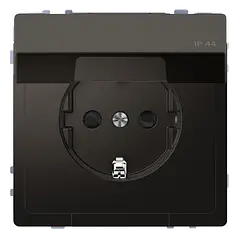 Розетка з/к та кришкою D-Life IP44 «Антрацит» MTN2314-6034