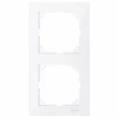 Рамка 2-постова Merten M-PURE MTN4020-3625 активний білий