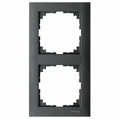 Рамка 2-постова Merten M-PURE Антрацит MTN4020-3614
