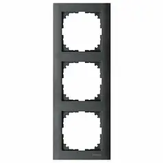 Рамка 3-постова Merten M-PURE Антрацит MTN4030-3614