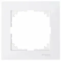 Рамка 1-постова Merten M-PURE MTN4010-3619 полярно-білий