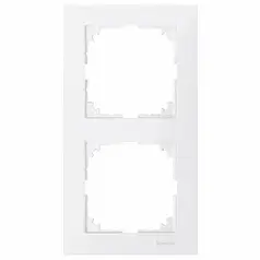 Рамка 2-постова Merten M-PURE MTN4020-3619 полярно-білий