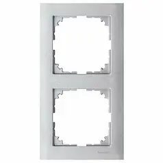 Рамка 2-постова Merten M-PURE MTN4020-3660 алюміній