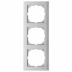 Рамка 3-постова Merten M-PURE MTN4030-3660 алюміній