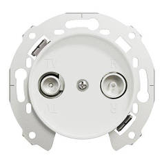 Розетка TV/R кінцева RENOVA біла