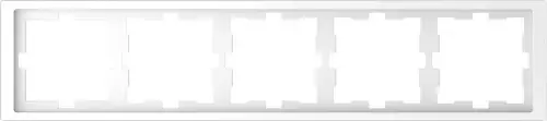 Рамка 5-постова D-Life "Білий лотос", MTN4050-6535, фото 1