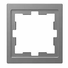 Рамка 1-постова D-Life "Нержавіюча сталь", MTN4010-6536