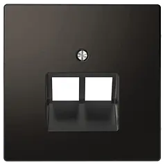 Центральна панель D-Life для 2*RJ45 «Антрацит» MTN4522-6034