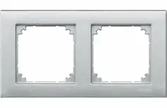 Рамка 2-постова Merten M-PLAN MTN486260 алюміній