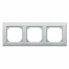 Рамка 3-постова Merten M-PLAN MTN486360 алюміній