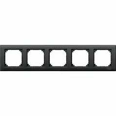 Рамка 5-постова Merten M-PLAN Антрацит MTN486514