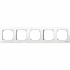 Рамка 5-постова Merten M-PLAN MTN515519 полярно-білий
