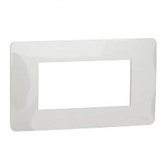 Рамка 4-модульна, UNICA MODULAR, NU210418, біла