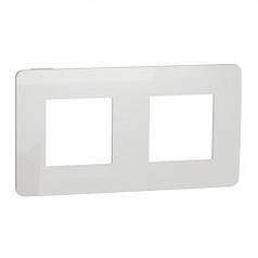 Рамка 2-поста, UNICA STUDIO COLOR білий/білий