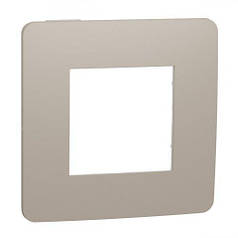 Рамка 1-постова, UNICA STUDIO COLOR пісочний/білий NU280226