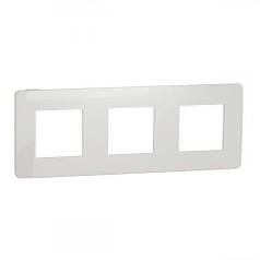 Рамка 3-поста, UNICA STUDIO COLOR білий/білий