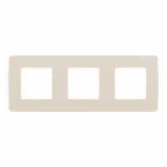 Рамка 3-поста, UNICA STUDIO COLOR бежевий/бежевий