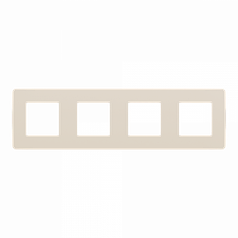 Рамка 4-поста, UNICA STUDIO COLOR бежевий/бежевий