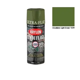 Фарба військова Krylon Camouflage Color Woodland Light Green (світло-зелений) для створення військового камуфляжу