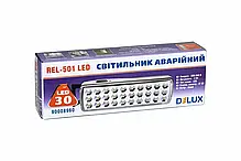 LED світильник аварійний DELUX REL-501 (3.7V1,2Ah) 2W 30LED IP20 90016960, фото 2