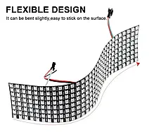 Адреса Smart LED матриця LT WS2812B 8*32см SMD5050 256led 5v ip20 93203, фото 4