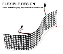 Адреса Smart LED матриця LT WS2812B 8*32см SMD5050 256led 5v ip20 93203, фото 2