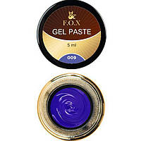 Гель-паста F.O.X Gel paste 009 темно-синій 5 мл