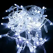 Вулична Led гірлянда Євросвітло STARLIGHT бахрома білий 75LED 2х0,7м IP44 прозорий провід 000057268, фото 3