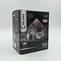 Вулична Led гірлянда Velmax V-SSL лінійна 7500К 100LED 10м IP65 чорний провід (ДЛЯ ПРОДЛ. ОСНОВНОЇ ГІРЛЯНДИ), фото 4