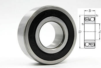 Підшипник 2201 2RS (1501) KYK Japan