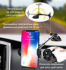 Автомобільний тримач для телефона із затискачем присоском на панель і обертанням на 360 градусів Yesido C40, фото 7