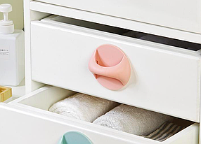 Пластикова ручка самокляна 9см*9см*4,5см Рожевий