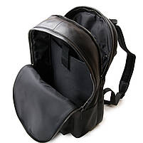 Рюкзак Міська шкіра BRETTON 2004-1 black.Музькі міські рюкзаки гуртом і в роздріб в Україні., фото 4